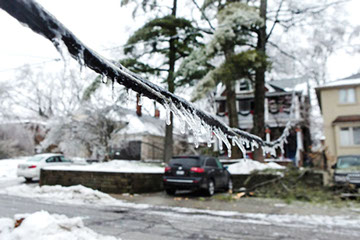 winter storm electrical wire, replacement of roof plate without disconnecting electrical service